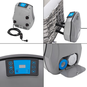 Opblaasbaar bubbelbad Carosino steenlook en grijs pro.tec