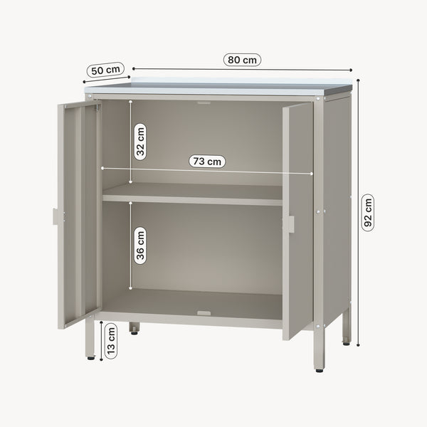 Kast Bolognano voor buiten 92x80x50 cm casa.pro