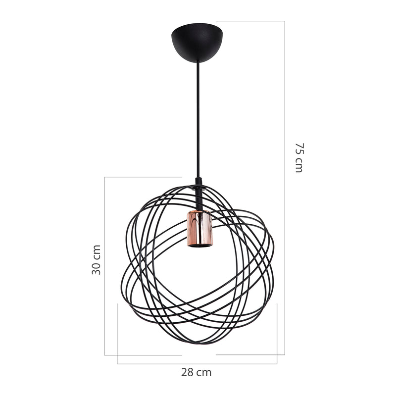 Maatschets [lux.pro] Hanglamp Hove E27 - 3 varianten