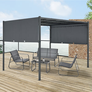 Pergola Fortaleza tuinpaviljoen met LED verlichting - 4 varianten