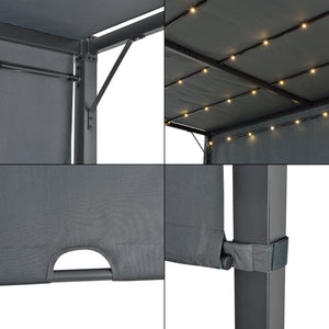 Pergola Fortaleza tuinpaviljoen met LED verlichting - 4 varianten