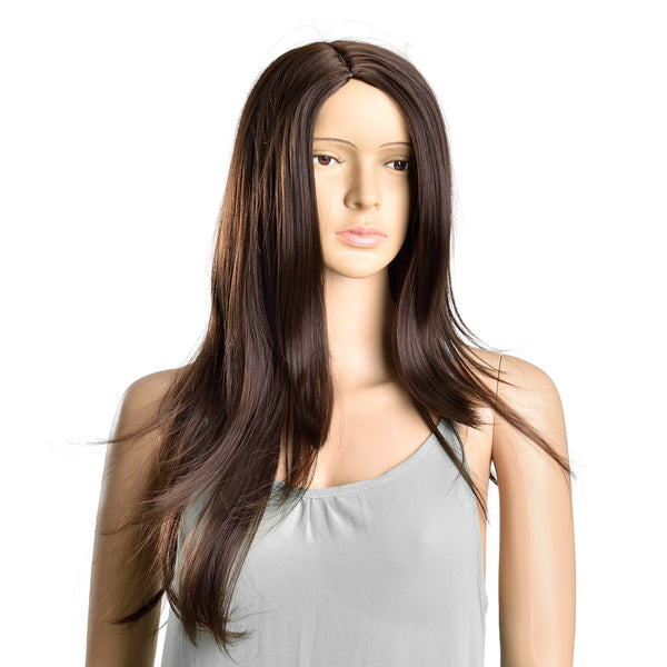 [in.tec]® Pruik - Synthetisch haar - kunst haar - verschillende kleuren