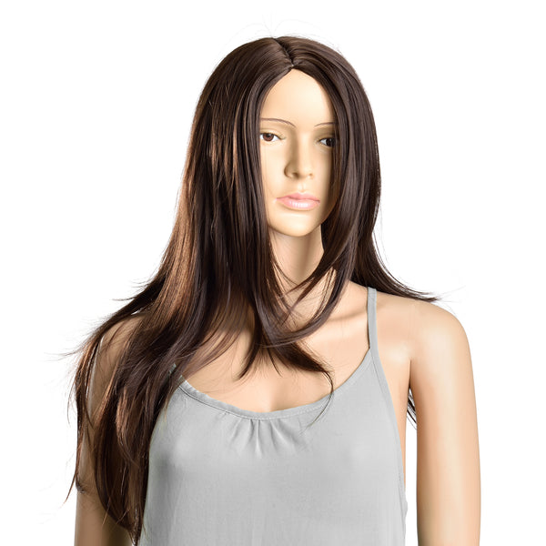 [in.tec]® Pruik - Synthetisch haar - kunst haar - verschillende kleuren