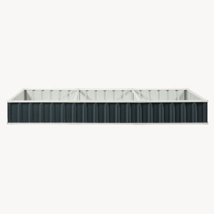 Moestuinbak Albrandswaard met 1 paar handschoenen 258x90x30 cm antracietgrijs [en.casa]