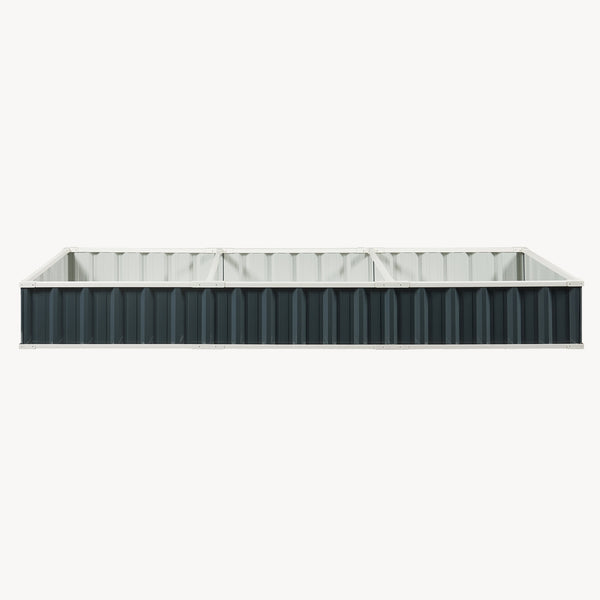 Moestuinbak Albrandswaard met 1 paar handschoenen 258x90x30 cm antracietgrijs [en.casa]