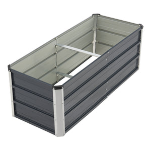 [en.casa] Moestuinbak Nijmegen staal antracietgrijs - 3 varianten
