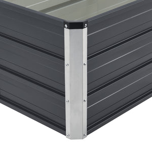 [en.casa] Moestuinbak Nijmegen staal antracietgrijs - 3 varianten