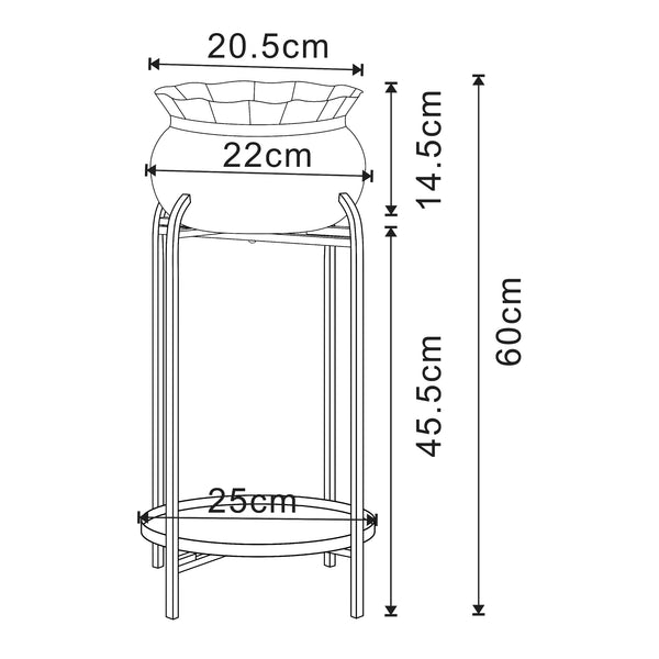Plantenstandaard Altena [en.casa]