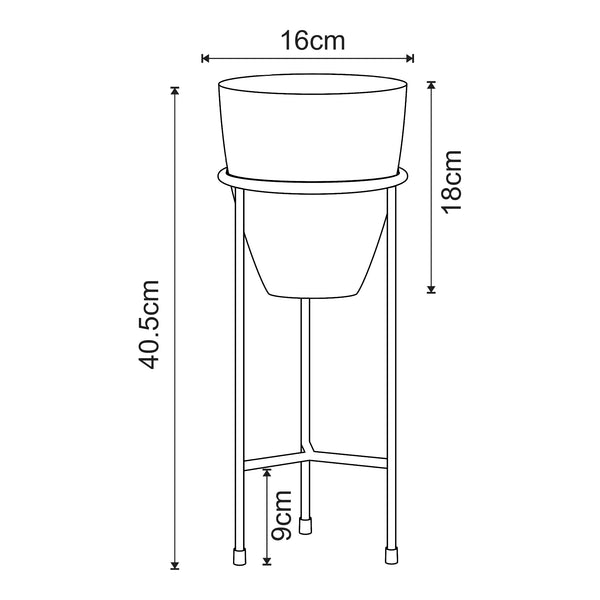 Plantenstandaard Asten 40,5x16 cm [en.casa]