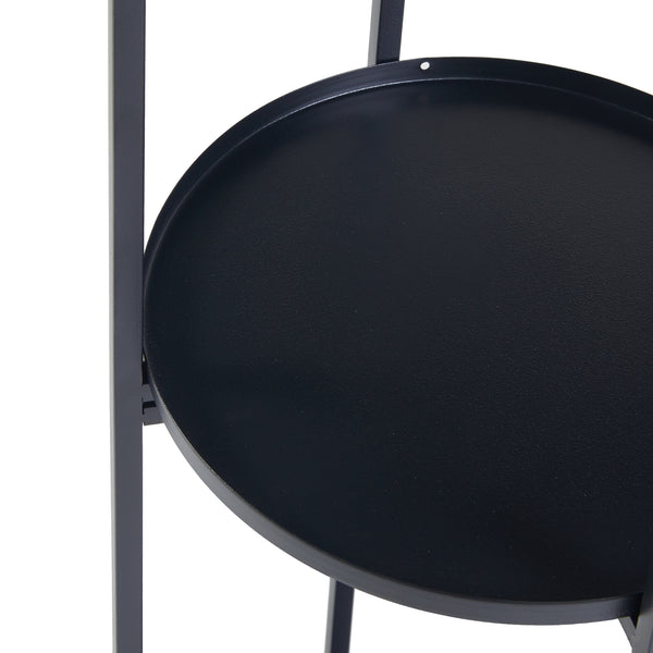 [en.casa] Plantenstandaard Tuusula zwart - 3 varianten