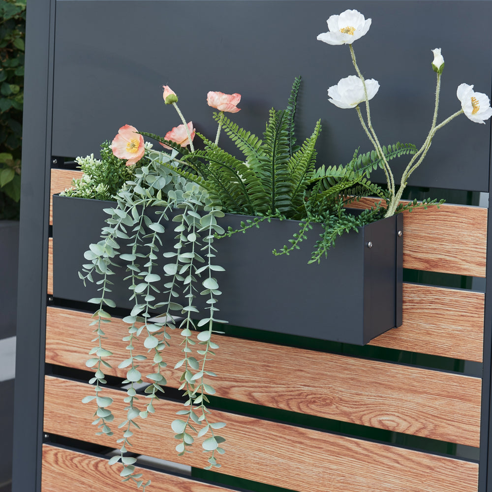 Blumenkasten Achtkarspelen 50x12x15cm Antraciet [en.casa] - premiumXL