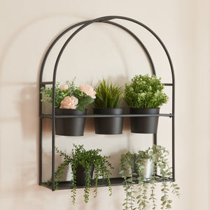 Plantenrek Merikarvia met 3 potten metaal [en.casa] - premiumXL