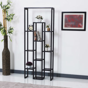 Pflanzregal Blaavandshuk 150 x 60 x 19 cm Zwart / Marmer - Optiek [en.casa] - premiumXL