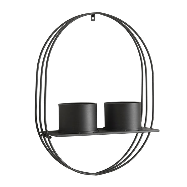 [en.casa] Plantenrek Vestby met bloempot metaal - 2 varianten