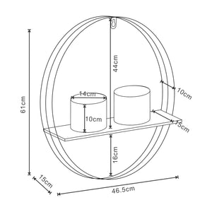 [en.casa] Plantenrek Vestby met bloempot metaal - 2 varianten