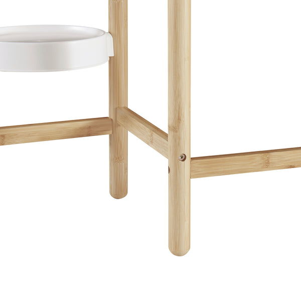 [en.casa] Plantenstandaard Sastamala met planken bamboe - 8 varianten