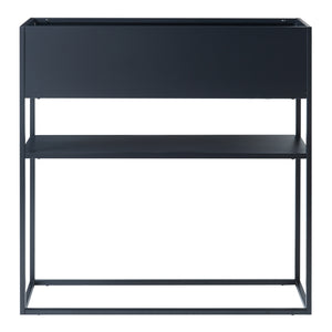 Plantenstandaard Joensuu 80x80x25 cm zwart [en.casa]
