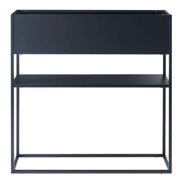 Plantenstandaard Joensuu 80x80x25 cm zwart [en.casa]