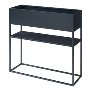 Plantenstandaard Joensuu 80x80x25 cm zwart [en.casa]