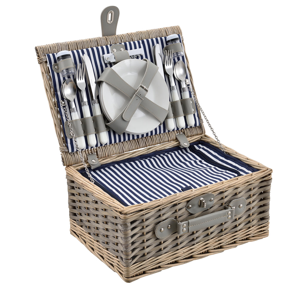 Picknickmand met bestek - Set voor 2/4 personen in verschillende kleuren casa.pro - premiumXL
