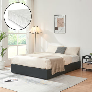Tweepersoonsbed Nola met bedbodem en matras [en.casa]