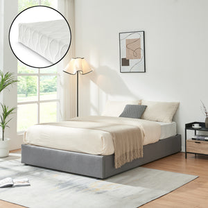 Tweepersoonsbed Nola met bedbodem en matras [en.casa]