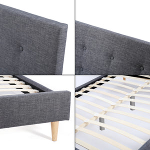 Tweepersoonsbed Estoril met bedbodem - verschillende maten en kleuren