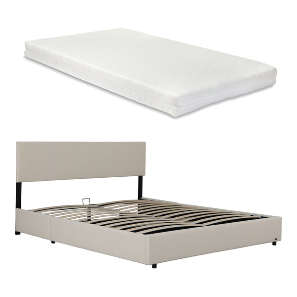 Bed Juva met matras en opbergruimte Corium