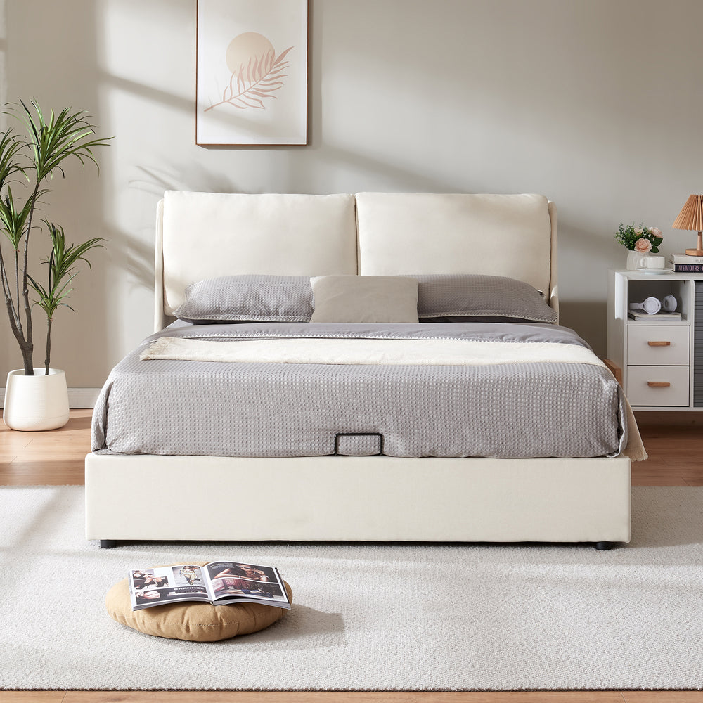 Tweepersoonsbed Lunner met matras [en.casa] [neu.haus]