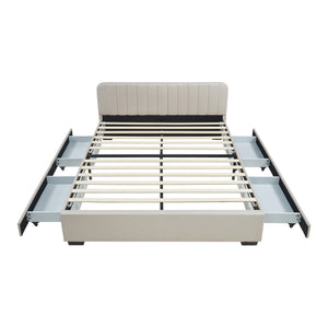 Bed Nofrenna met matras en 4 bedlades [en.casa]