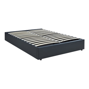 Tweepersoonsbed Nola bedframe met lattenbodem en opbergruimte [en.casa]