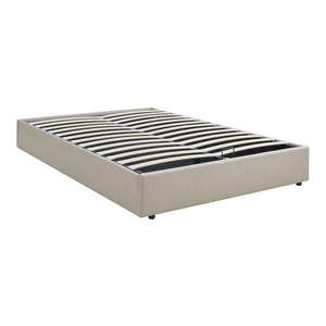 Tweepersoonsbed Nola bedframe met lattenbodem en opbergruimte [en.casa]