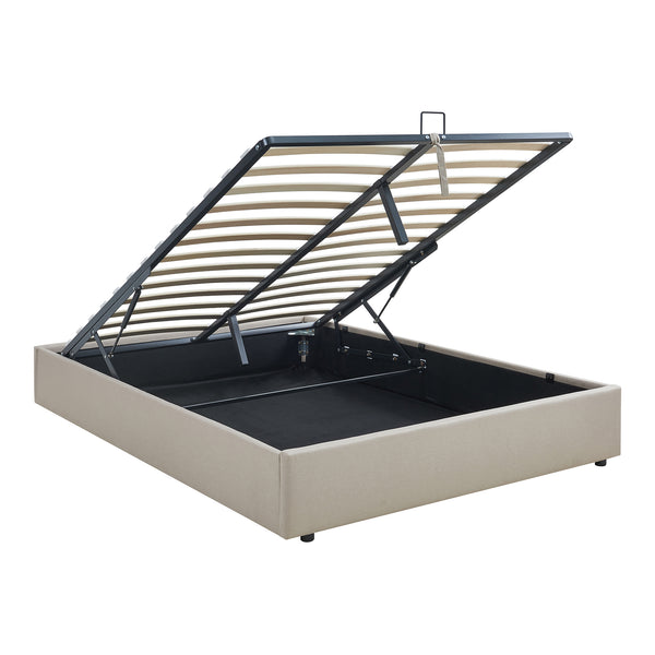 Tweepersoonsbed Nola bedframe met lattenbodem en opbergruimte [en.casa]