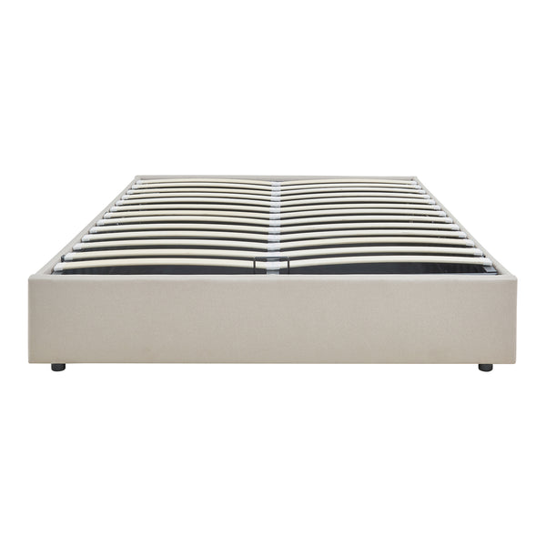 Tweepersoonsbed Nola bedframe met lattenbodem en opbergruimte [en.casa]