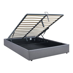 Tweepersoonsbed Nola bedframe met lattenbodem en opbergruimte [en.casa]