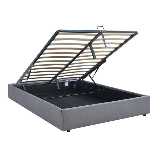 Tweepersoonsbed Nola bedframe met lattenbodem en opbergruimte [en.casa]