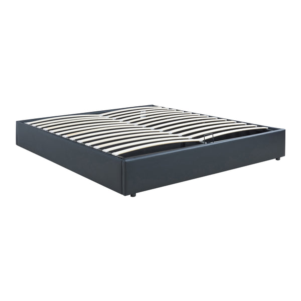 Tweepersoonsbed Nola bedframe met lattenbodem en opbergruimte [en.casa]