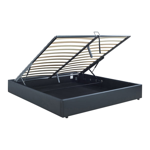 Tweepersoonsbed Nola bedframe met lattenbodem en opbergruimte [en.casa]