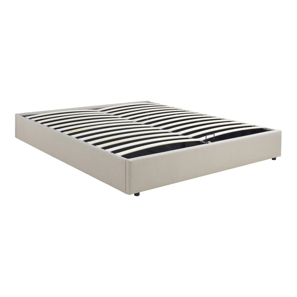 Tweepersoonsbed Nola bedframe met lattenbodem en opbergruimte [en.casa]