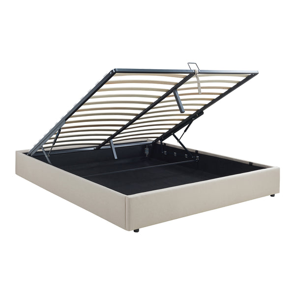 Tweepersoonsbed Nola bedframe met lattenbodem en opbergruimte [en.casa]