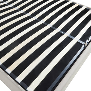 Tweepersoonsbed Nola bedframe met lattenbodem en opbergruimte [en.casa]