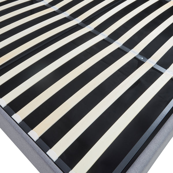 Tweepersoonsbed Nola bedframe met lattenbodem en opbergruimte [en.casa]