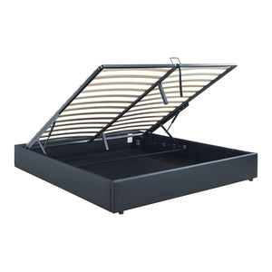 Tweepersoonsbed Nola bedframe met lattenbodem en opbergruimte [en.casa]