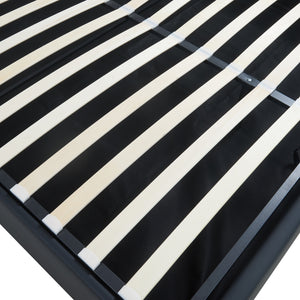 Tweepersoonsbed Nola bedframe met lattenbodem en opbergruimte [en.casa]