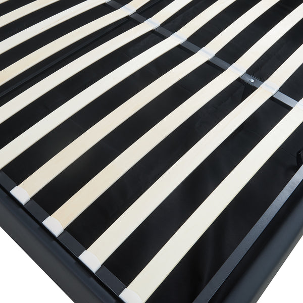 Tweepersoonsbed Nola bedframe met lattenbodem en opbergruimte [en.casa]