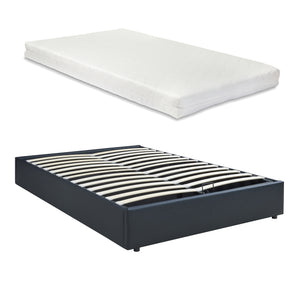 Tweepersoonsbed Nola met bedbodem en matras [en.casa]