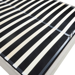 Tweepersoonsbed Nola met bedbodem en matras [en.casa]