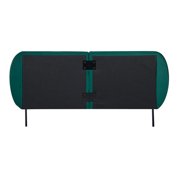 Gestoffeerd bed Porvoo met bedbodem en matras [en.casa]