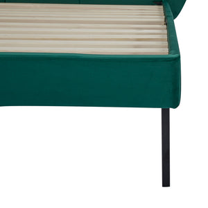 Gestoffeerd bed Porvoo met bedbodem en matras [en.casa]