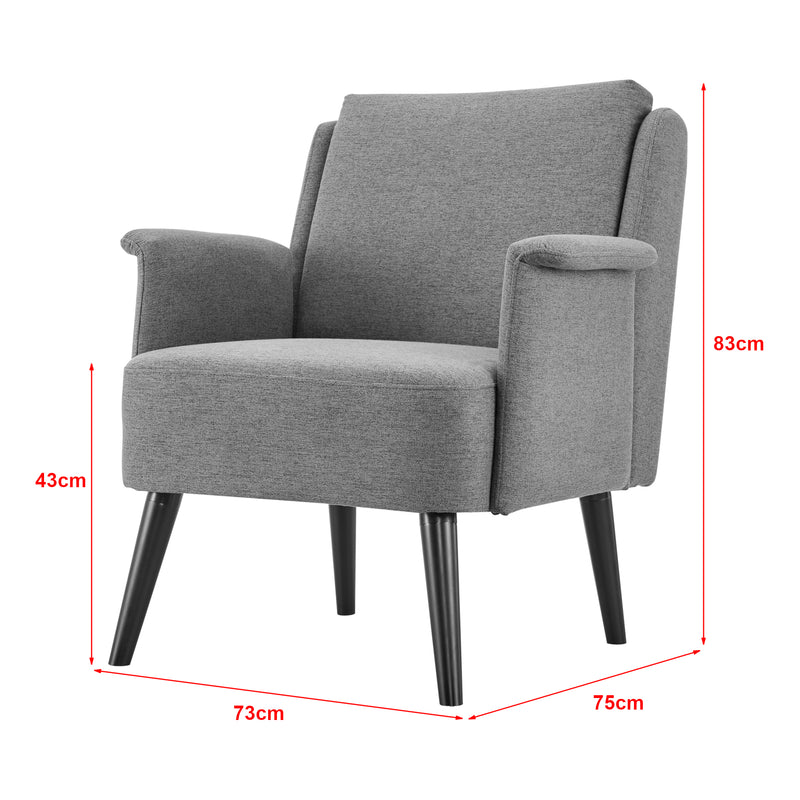 Maatschets [en.casa] Fauteuil Edling 83x73x75 cm - 3 varianten